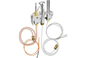 zuviuviz 25660, 4021-732 Pilot Assembly Natural Gas (NG) for Heatilator, Heat-N-Glo and Quadrafire Stove & Fireplace, Replacement Natural Gas Pilot Assembly for Heatilator GNDC33, GNDC36