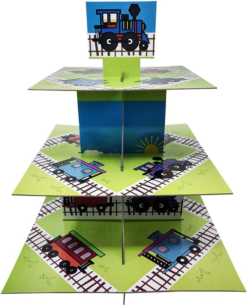 Train Cupcake Stand & Pick Kit, Train Party