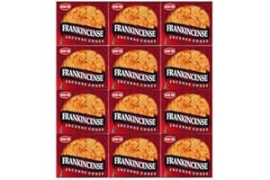 HEM Frankincense Incense Cones (Pack of 12-120 Count) | Long Lasting Aroma | for Positivity, Stress Relief, Air Purifier & Pooja