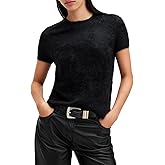 AllSaints Women's Sweaters Rebel Tee Grey Marl L