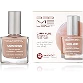 Dermelect Camo-Nude Concealer + Treatment - Nailcare Base Coat with Keratin Protein Peptides, Biotin, Strengthening, Smoothing & Concealing Treatment for Nail Ridges, Yellowing, Splitting Nails 0.4 oz