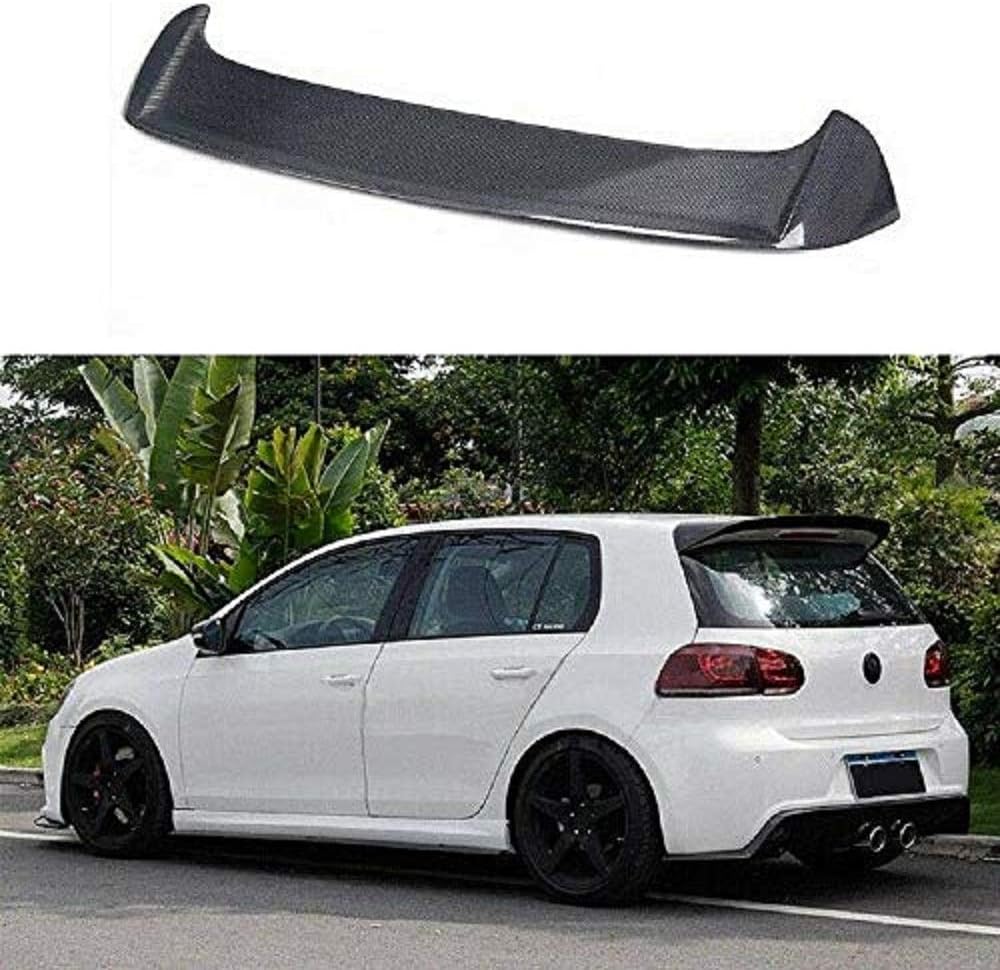 STW Carbon Fiber Rear Roof Spoiler Wing Fit for Volkswagen Golf 6 VW MK6 VI R20 GTI