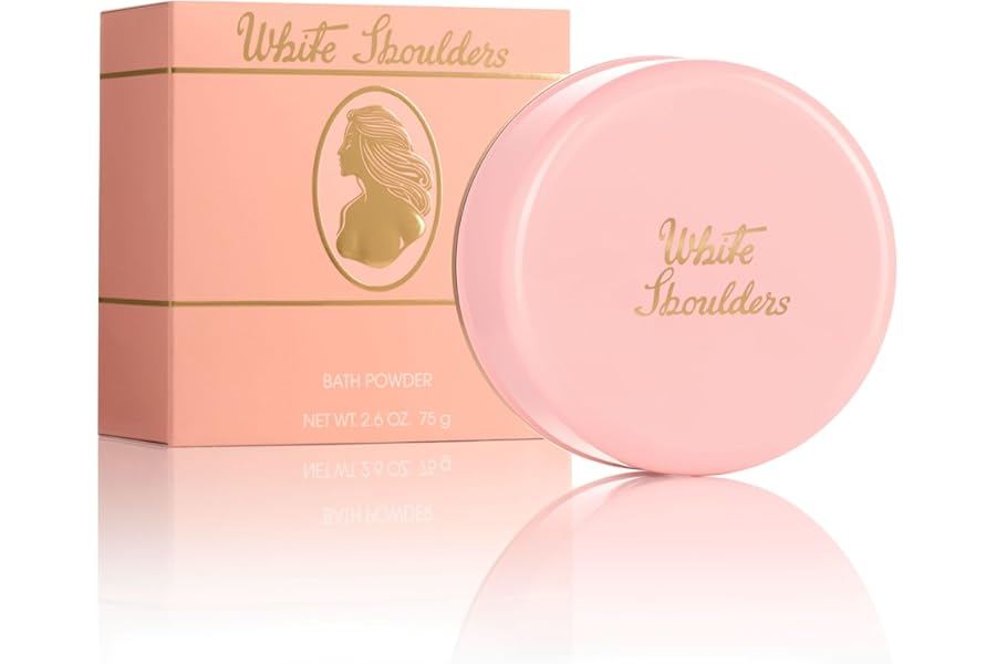 Evyan Perfume Bath Powder for Women, White Shoulders, 2.6 oz