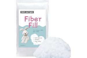 LOKUNN 1200g/42.33oz Polyester Fiber Fill, Stuffing Pillow Filling Stuffing Cushion Filling, Batting High Resilience Fill Fib