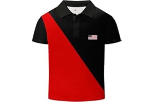 DEKOMERE Boys Polo Shirt Short Sleeve Stylish Moisture Wicking UPF 30+ Performance Golf Shirts School Uniforms