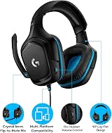 Logitech G432 Wired Gaming Headset 7.1 DTS Headphone:X 2.0 50mm Drivers view 6