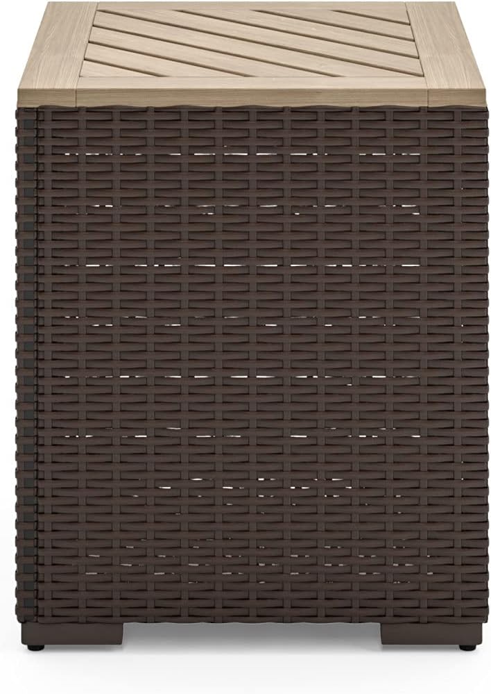 homestyles 6800-20 End Table, Brown : Garden & Outdoor