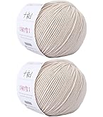 Amazon.com: 2-Pack 100% Merino Wool Yarn Natural Premium Wool for