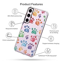 MOSNOVO for Galaxy S23 Case, [Buffertech 6.6 ft