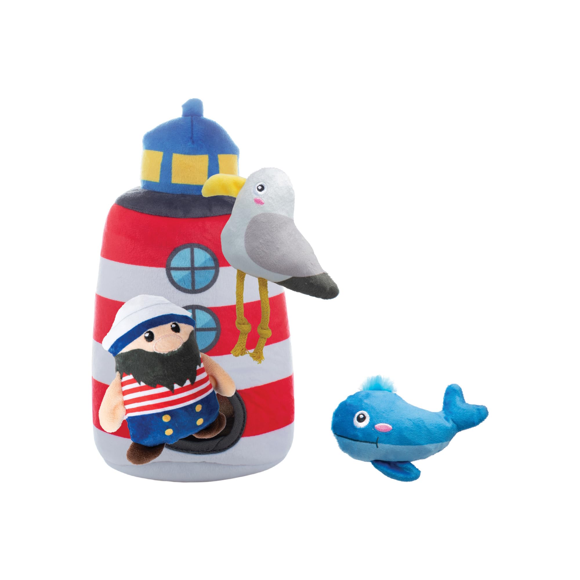 Fringe Studio Plush Dog Toy Set, Interactive Hide and Seek Play, Ships Ahoy, Pet Shop Collection (289248)