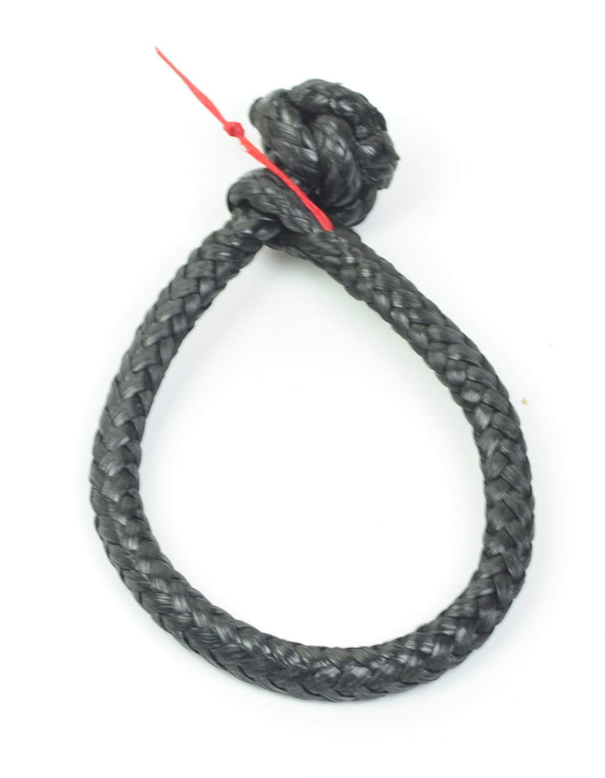 New Marine Dyneema rope shackle, 5 mm, black, breaking load more than 2000 kg.