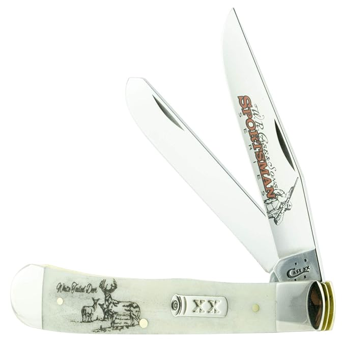 Case WhiteTailed Deer Embellished Trapper Pocket Knife Review