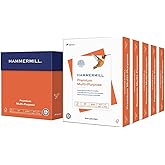 Hammermill Printer Paper, Premium Multipurpose Paper 24 lb, 8.5 x 11-5 Ream (2,500 Sheets) - 97 Bright, Made in the USA, 105810C