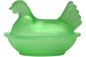 Xuanxi Glass Crystal Hen-Shape Candy Dishes Creative Chicken Fruit Bowl with Lid Table Decoration Dessert Plate Home Decors C