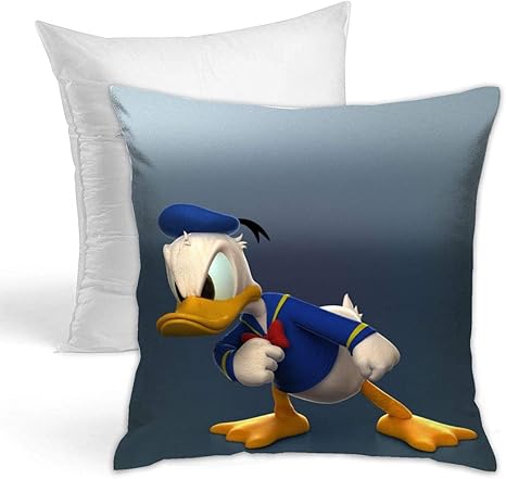 Amazon Co Jp ドナルドダックのかわいい壁紙2 クッション カバー ソファ背当て 柔らかい おしゃれ 可愛い 装飾枕カバー ソファ用 寝室用 車用 45 45cm 1枚 ホーム キッチン
