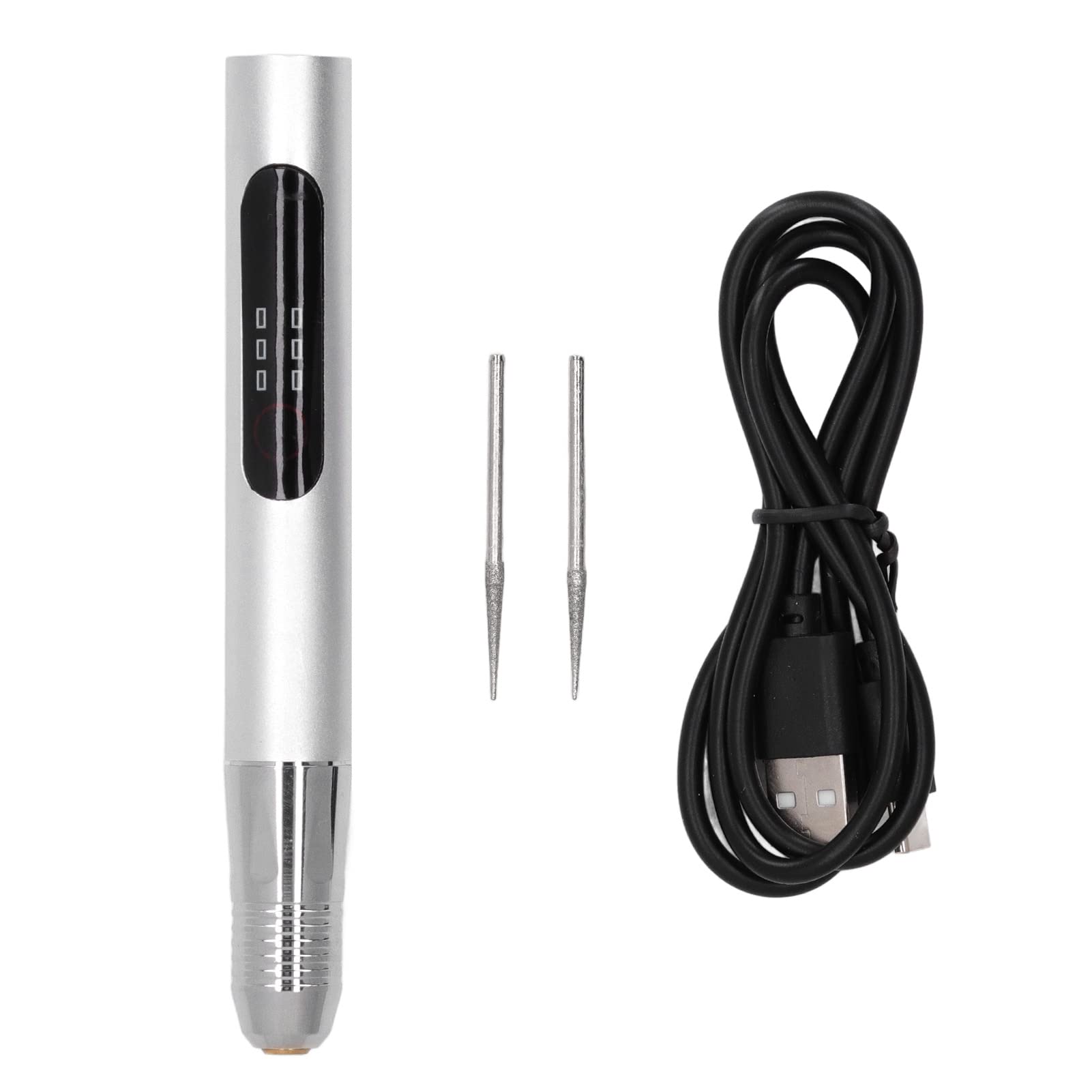 Mini Electric Engraving Pen, 10W 3 Gear Polishing Pen Small Grinder 5V USB Rechargable DIY Engraver Pen for Jewelry Wood Glass Stone Carving