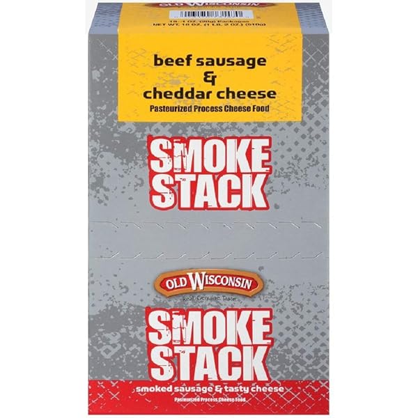 OLD WISCONSIN CHEESE, BEEF STICK AND CHEDDAR, 1-OUNCE (PACK OF 18)