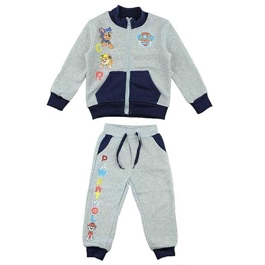 Patrol PAW Jungen 2tlg. Jogginganzug Jacke Hose grau/blau