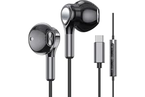 BENEWY USB C Headphones for Samsung Galaxy S23 Ultra S22 S21 FE S20 A54 A53 USB C Earphones with Microphone in-Ear Headphones Wired Earbuds USB Type C Earphones for iPhone 15 Pro Max iPad Plus Pixel 8 7 6a 5