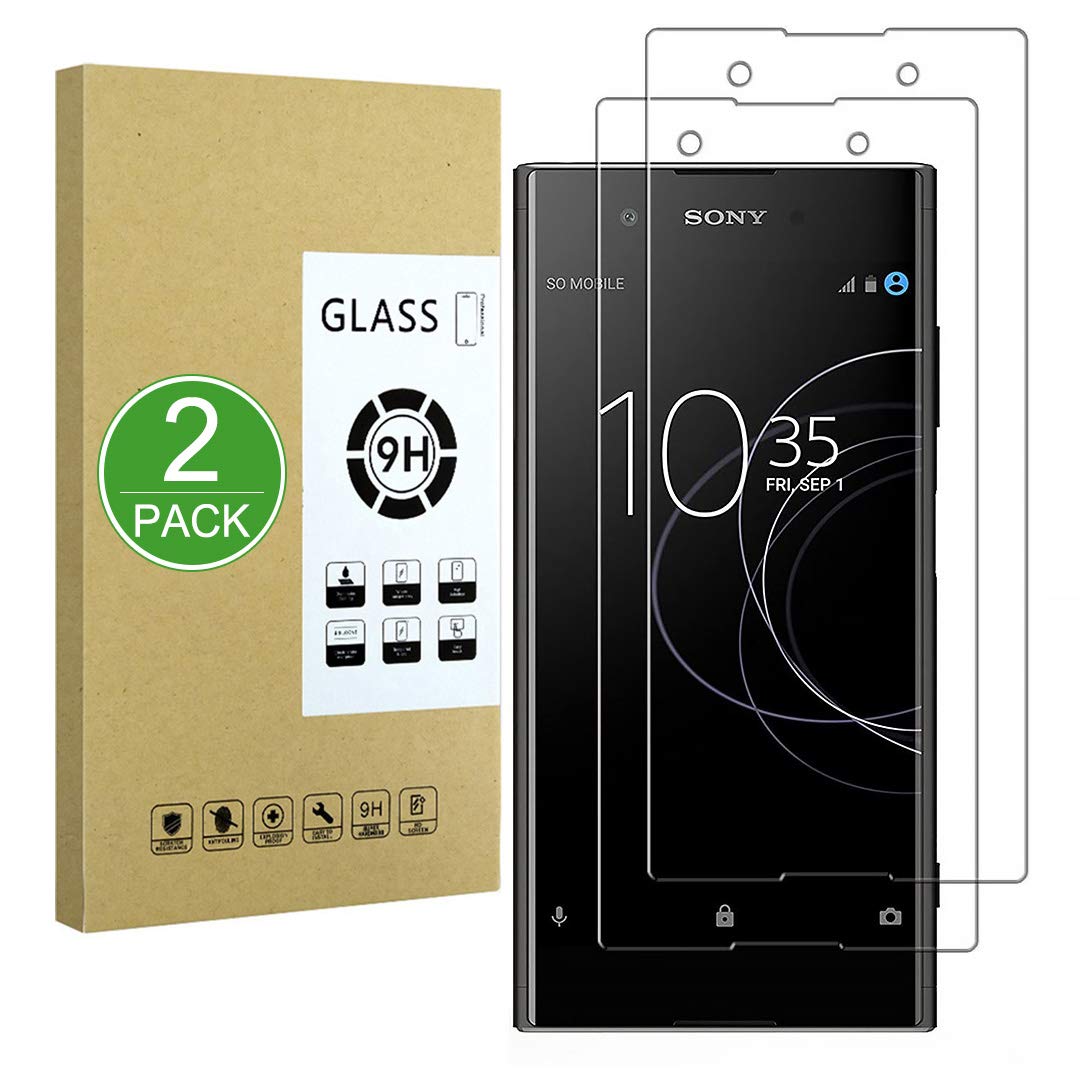 X-Dision Screen Protector Compatible with Sony XA1 Plus,[2-Pack] 2.5D Double Defense Series Premium Protect Film,9H Tempered Glass Protective Cover,[Anti-fingerprint and Anti-Scratch]