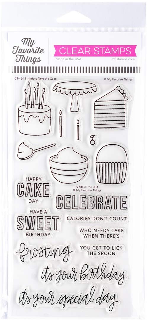 MFT Clear Stamps Bday Cake