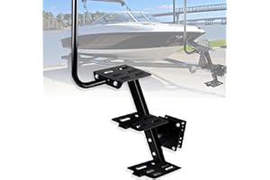 Heavy Duty Boat Trailer Steps 3 Steps, Boat Trailer Ladder with Anti Slip Steps, Universal Boat Boarding Steps for Bass Boat,