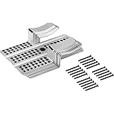 10pcs Drywall Fastener Clips, Stainless Steel Drywall Repair Clips with 20pcs Screws Fits 1/2" and 5/8" Panels, Stainless Ste