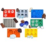 INKU Star wars silicone mold set Star wars ice and chocolate cubes: Stormtrooper, Darth Vader, X-Wing Fighter, Millennium Fal