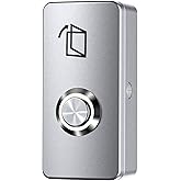 Push to Exit Button for Door Access Control System Zinc Alloy Shell NO/COM Output Mini Size Classic Shape
