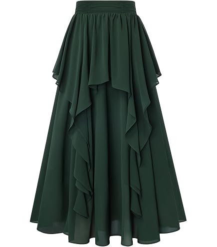 Amazon.com: Maxi Skirts for Women Flowy Boho Renaissance Skirt