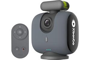 XbotGo Chameleon AI Auto Sports Action Camera - 4K 60FPS Soccer Camera and Basketball Tracking Camera for Team Sports, Live Streaming, No Subscription, Works with iOS & Android (Lava Graphite)