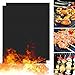 Nonstick BBQ Grill Mat , BBQ Grilling Accessories, Reusable and Dishwasher Safe, Beemax Sheets for Gas Grills, Set of 2 Mats, 15.75 x 13