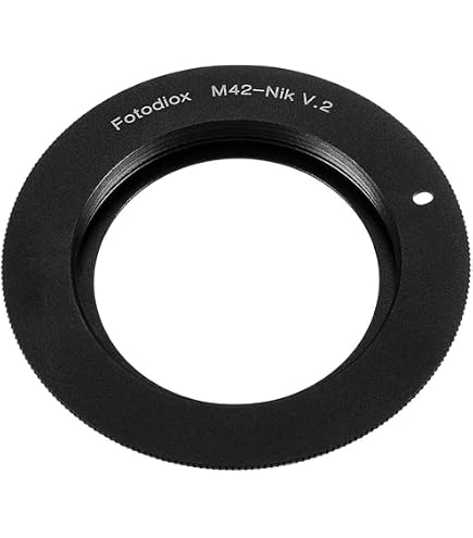 MASUNN Anello Adattatore M42 Per Obiettivi Su Fotocamere Nikon F, Per Lenti Carl Zeiss, Pentax, Praktica, Solo Macro, Colore Nero
