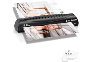 Woolsche Laminator Machine, Quick Warm-Up, Fast Laminating, Laminating of A3/A4/A5/A6 for Home Office School Use