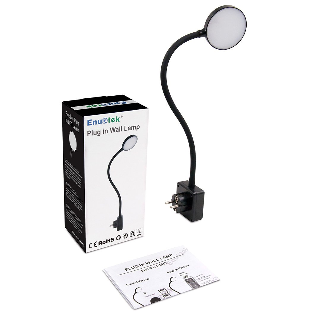 Lampara de Noche Luz Nocturna de Pared LED Regulable Flexible con