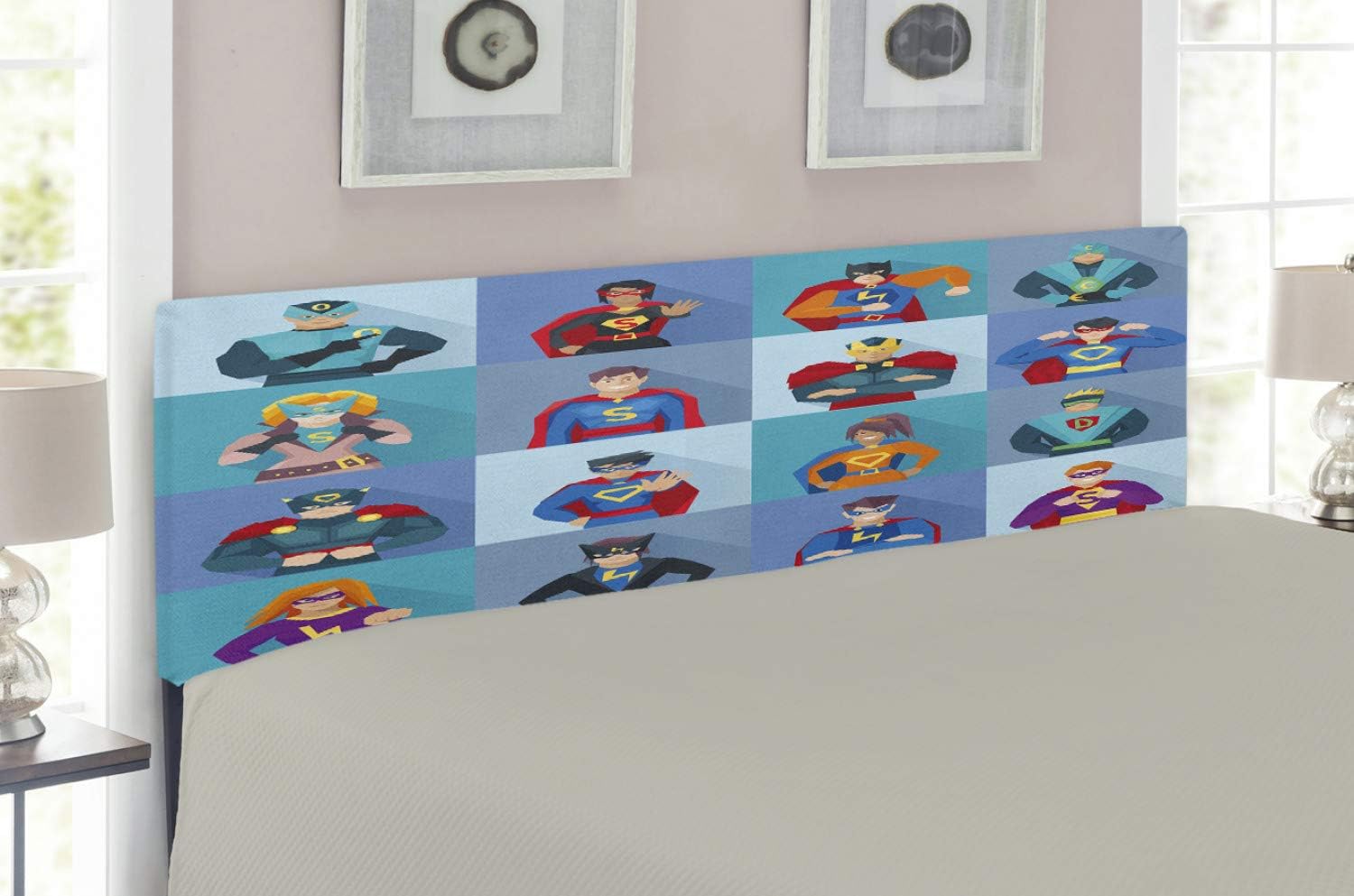 Amazon Com Lunarable Superhero Headboard Characters With