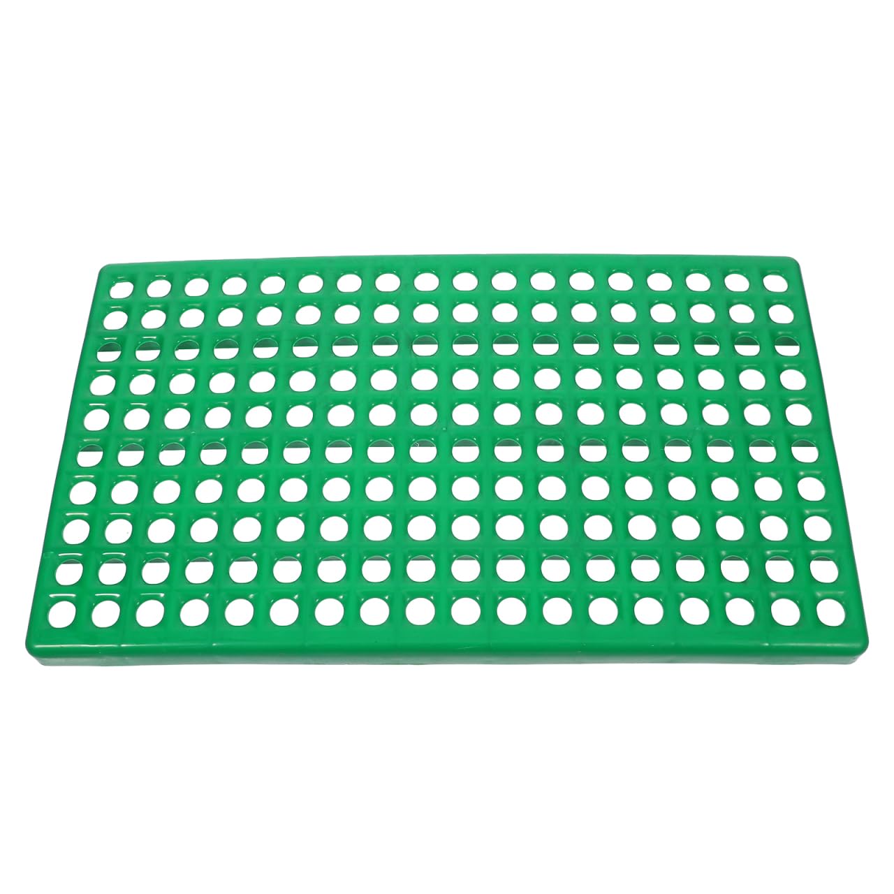 Rabbit Cage Mat with Drain Pet Cage Base Plate for Easy Cleaning Safe Practical Isolation Mat for Rabbits Odor-reducing Litter Tray Green
