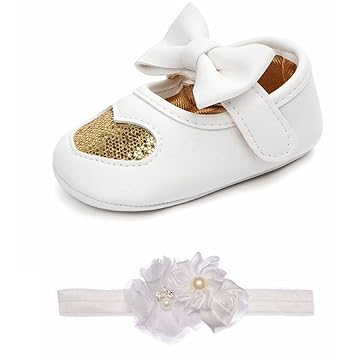 gold mary jane baby shoes