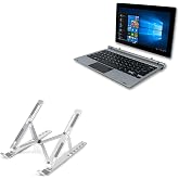 BoxWave Stand and Mount Compatible with Direkt-Tek FHD Tablet with Keyboard (11.6 in) - Compact QuickSwitch Stand, Portable Multi Angle Viewing Foldable Riser - Metallic Silver
