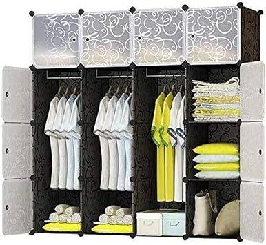 YYZZ - Guardabarros de plástico con perchero y perchero de 16 cubos con