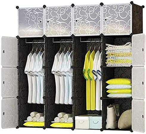 YYZZ - Guardabarros de plástico con perchero y perchero de 16 cubos con