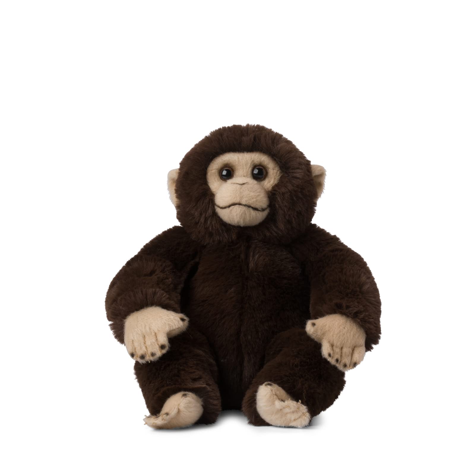 WWF 01102 Eco Plush Toy Chimpanzee, Lifelike Designed Cuddly Toy, Approx. 23 cm Tall, Wonderfully Soft and Cuddly, Hand Wash Possible