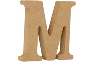 Unfinished Wooden Alphabet Letters, 3D DIY Craft Letters for Wall Decor, Bulk Wood Letters for Wedding, Birthday and Home Dec