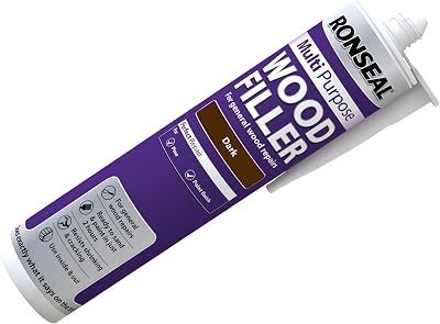 Ronseal MPWFD310 310ml Multi-Purpose Wood Filler Cartridge - Dark
