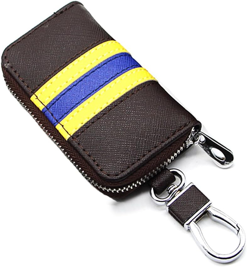 Atonix Brown Genuine Leather Keyless Smart Key Remote Skin Case Pouch for Suzuki