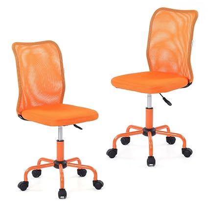 Ikayaa Mesh Office Chair Executive Chair Stool Adjustable