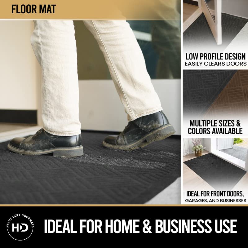 Witty Gadget Heavy Duty Doormats Durable Rubber Backing, Low Profile, Indoor & Outdoor Door