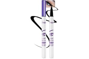 Black Matte Liquid Eyeliner Pencil, Colorful High Pigmented Waterline Eye liner Waterproof Pen, Bright Colored Long Lasting S