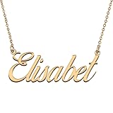 HUAN XUN Customized Custom Simple Any Name Necklace