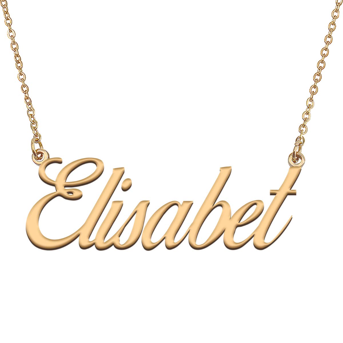 HUAN XUN Customized Custom Simple Any Name Necklace